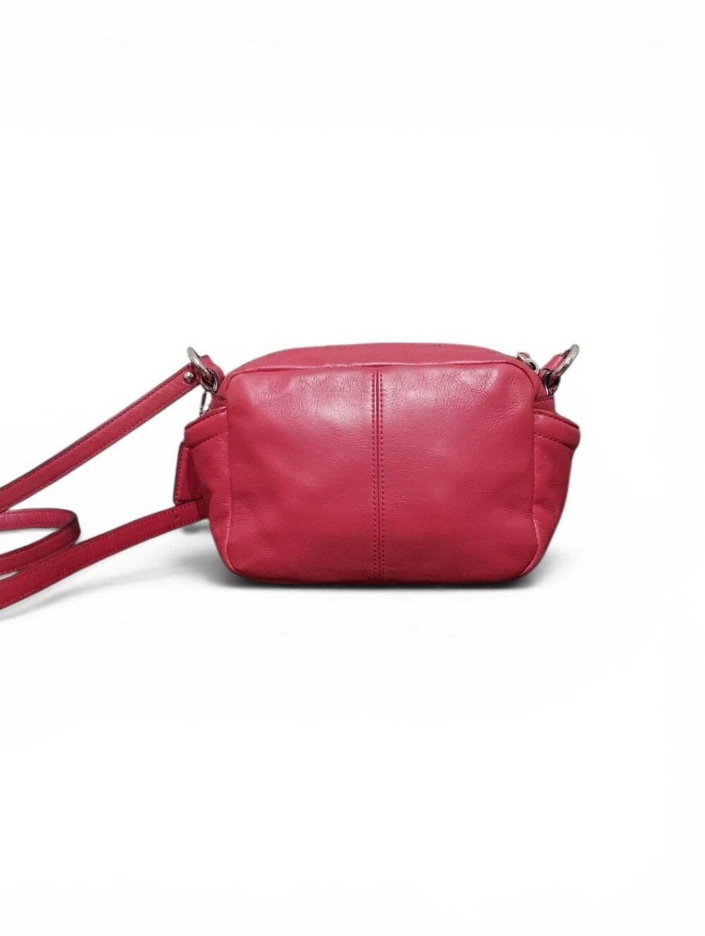 Coach Campbell Soho Flap Buckle Zip Leather Crossbody Camera Bag No. F25150 - Picture 5 of 10